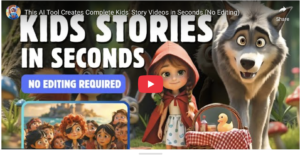 This AI Tool Creates Complete Kids' Story Videos in Seconds (No Editing)
